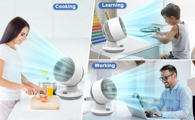 Portable Desktop Air Circulating Fan 8.5x12 Inch With 3 Speeds 1