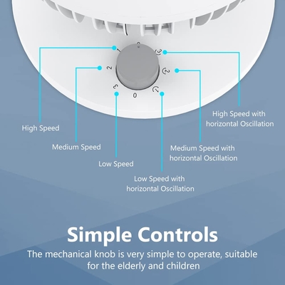 Portable Desktop Air Circulating Fan 8.5x12 Inch With 3 Speeds