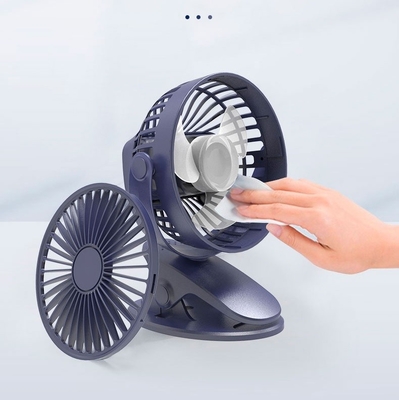 Quiet Air Cooling Portable Clip Fan 143*83*165mm Push Button Control