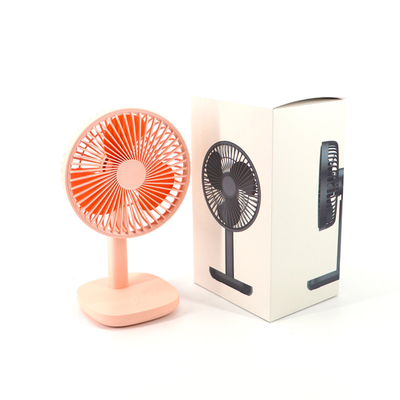 White Black Pink Portable Table Fan With Battery 10000mAh