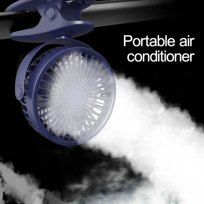 Rechargeable 6 Inch Desk Clip Fan Air Cooling With 3 Blade