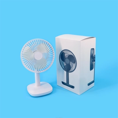 Indoor Rechargeable Table Fans 190x130x35mm 300 Times Cycle Life