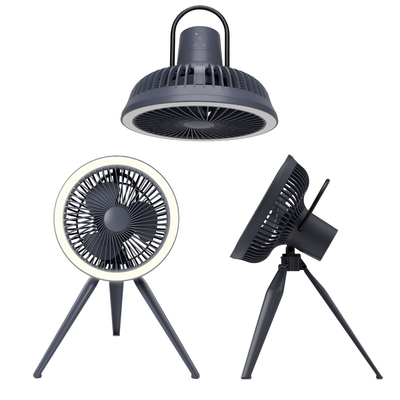 7800mAh 2 In 1 LED Light Camping Fan Folding Rechargeable USB Flexible Tripod Fan