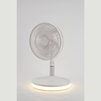 Portable Folding Desktop Table Fan With Light For Home Office Bedroom