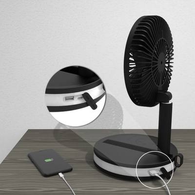 China HEBRONFAN Pedestal Table Fan Home Appliance Portable Cordless Air Cooling Rechargeable