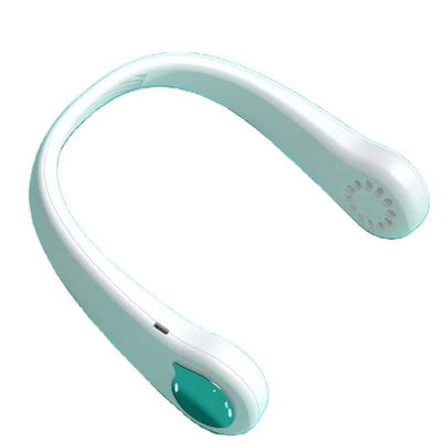 China Leafless Hands Free Neck Fan 1800MAh Personal Neck Air Conditioner