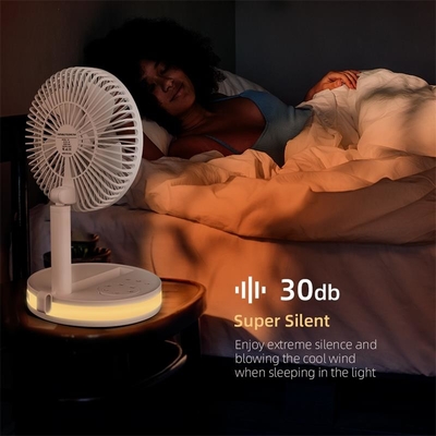 HEBRONFAN Battery Operated Table Top Fan Removable for Bedroom