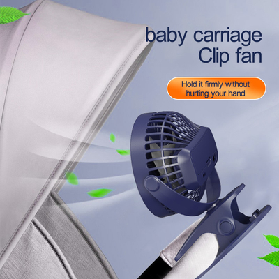 China HEBRONFAN Rechargeable Clip Fan Push Button 2.5 Hours Charging