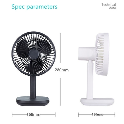 China HEBRONFAN Rechargeable Desktop Fan 506g Battery Powered