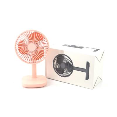 China Indoor Rechargeable Table Fans 190x130x35mm 300 Times Cycle Life