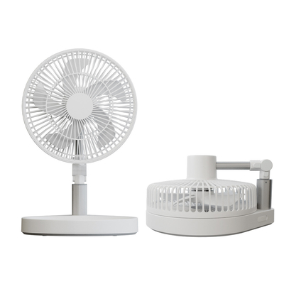 Rechargeable Portable Foldable Table Fan 10000mah Battery Foldable Fan With LED Light