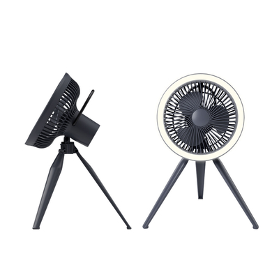 China 7800mAh 2 In 1 LED Light Camping Fan Folding Rechargeable USB Flexible Tripod Fan