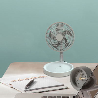 China USB Rechargeable Retractable Folding Fan 10000mAh Large Capacity Portable Oscillating Fan