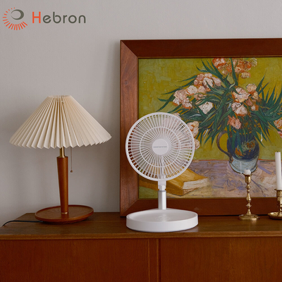 Hebron USB Foldable Fan Mini Ventilador BLDC Motor Rechargeable Stand Fan