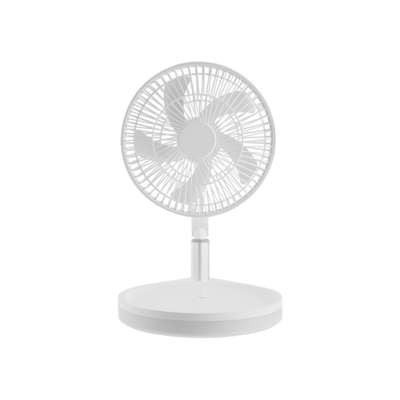 USB Rechargeable Portable Foldable Fan LED Light Retractable Multifunctional Electric Fan